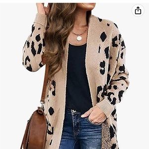 Animal Print Cardigan